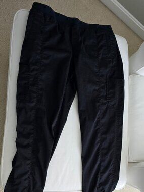 Eddie Bauer Women's Cargo Utility Cropped Ankle Pants Black Size 12